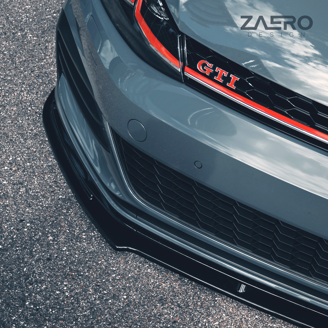 Zaero Designs  EVO-1 Front Lip/Splitter for VW Golf MK7.5 GTI TCR 20-21 - MODE Auto Concepts