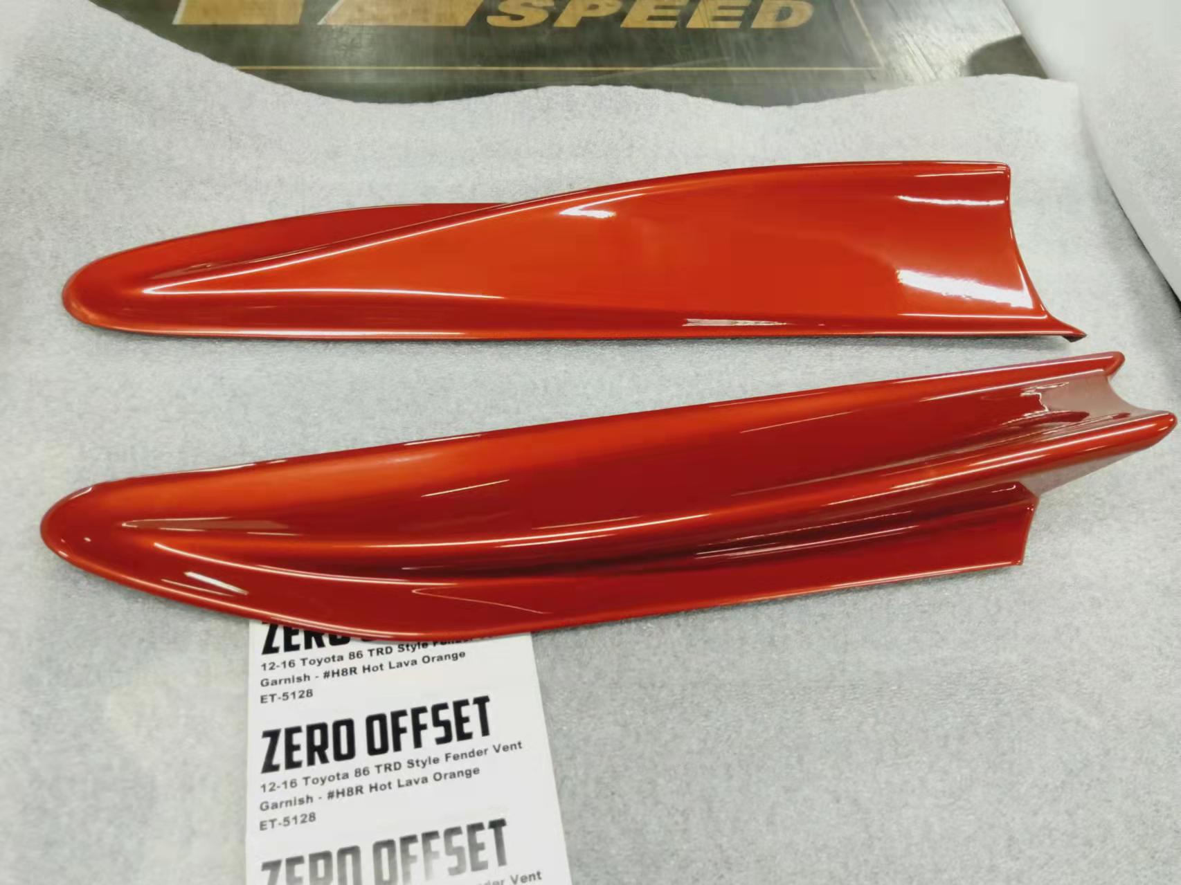 Zero Offset  TRD Style Fender Vent Garnish for 12-16 Toyota 86 (ZN6) - MODE Auto Concepts