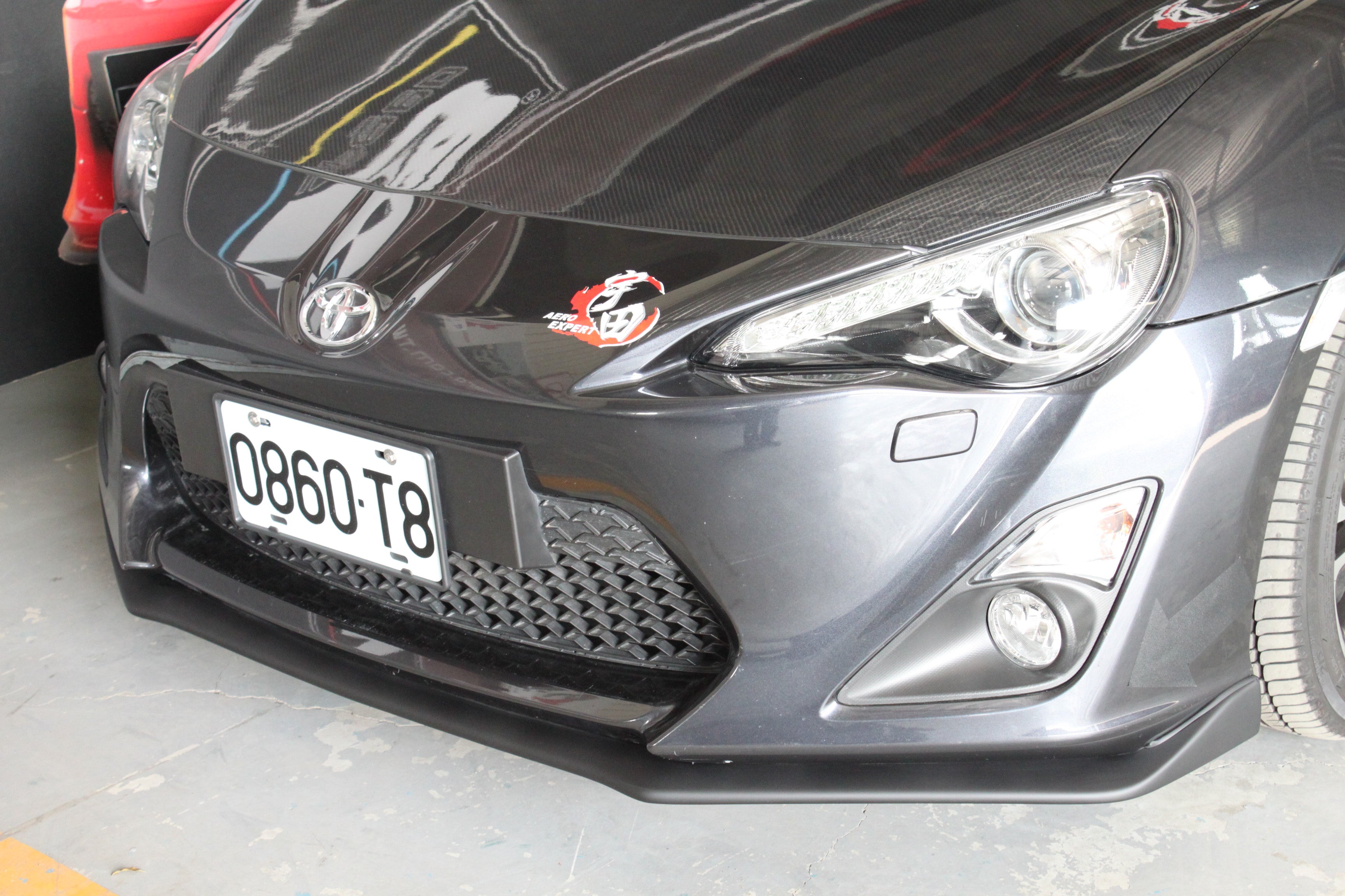 Zero Offset  STI Style Front Lip for 12-16 Toyota 86 (ZN6) - MODE Auto Concepts