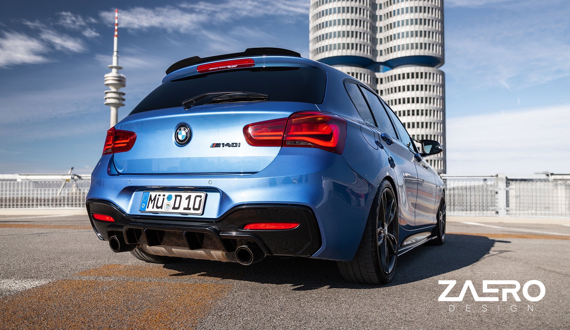 Zaero Designs  EVO-1 Rear Spoiler Extension for BMW 1 Series F20 12-19 - MODE Auto Concepts