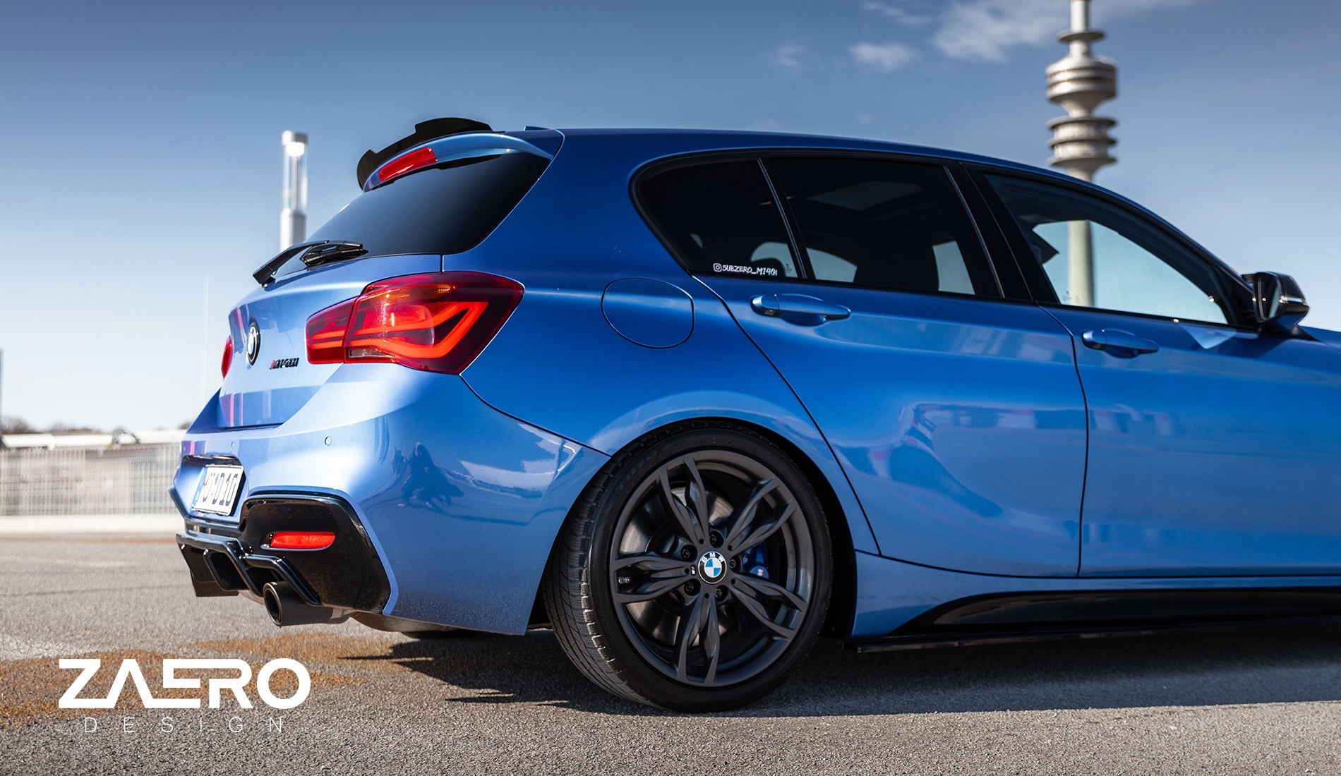 Zaero Designs  EVO-1 Rear Spoiler Extension for BMW 1 Series F20 12-19 - MODE Auto Concepts