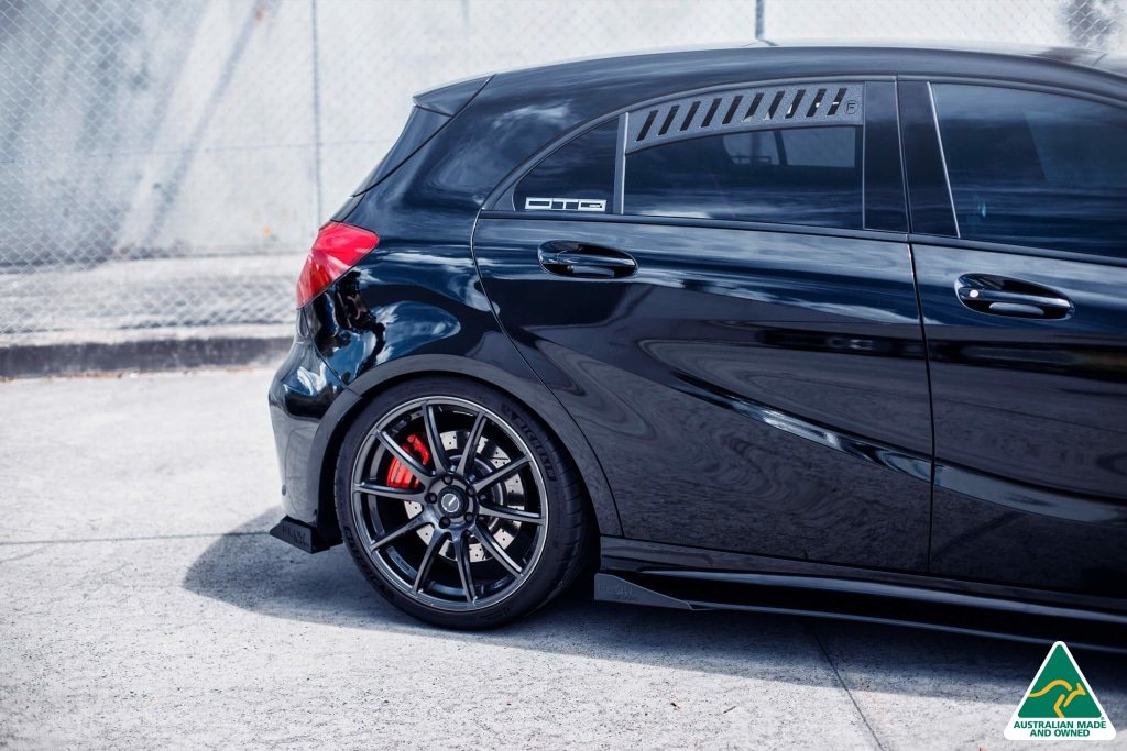 A45 AMG W176 (PFL) Side Skirt Splitter Extensions (Pair) - MODE Auto Concepts