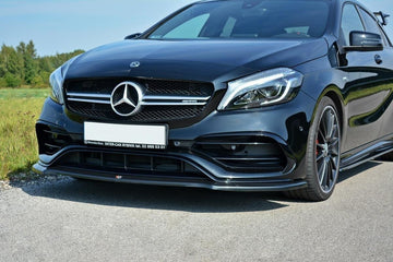 Maxton Design Front Splitter V.1 Mercedes A45 W176 AMG Facelift Front Lip - MODE Auto Concepts