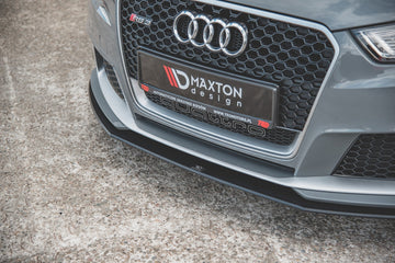 Maxton Design Racing Durability Front Splitter RS3 8VA Sportback Front Lip - MODE Auto Concepts
