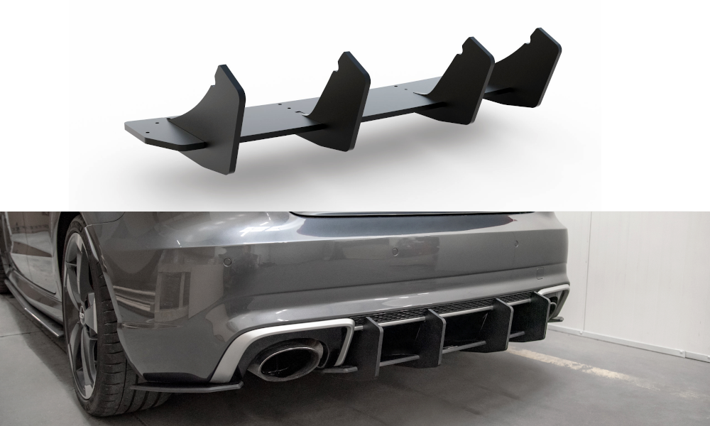 Maxton Design Racing Durability Rear Diffuser V2 Audi RS3 8VA Sportback - MODE Auto Concepts