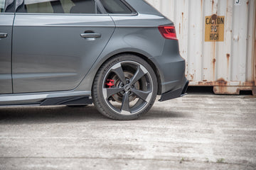 Maxton Design Racing Durability Rear Side Splitters + Rear Flaps Audi RS3 8VA Sportback - MODE Auto Concepts