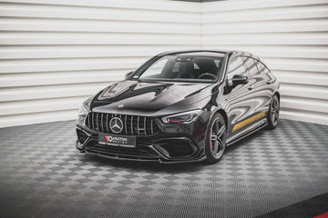 Maxton Design Front Splitter V.2 suit suit Mercedes Benz CLA45 AMG w. Aero C118 - MODE Auto Concepts
