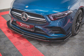 Maxton Design Front Splitter V.3 Mercedes A35 W177 AMG Front Lip - MODE Auto Concepts