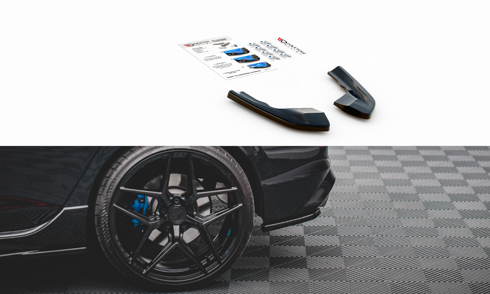 Maxton Design Rear Side Splitters suit VW Golf Mk8 R - MODE Auto Concepts