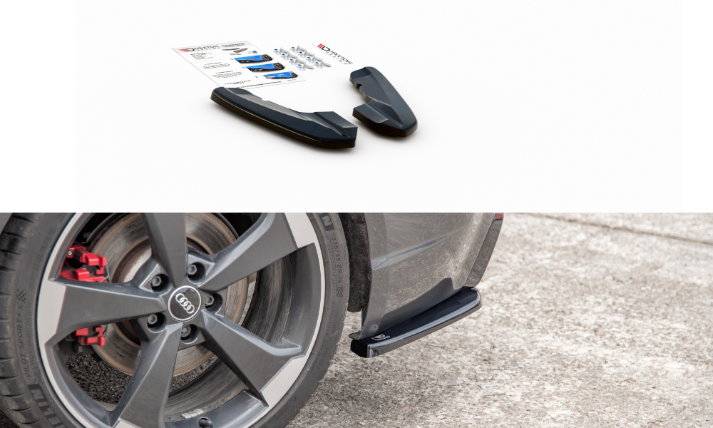 Maxton Design Rear Side Splitters v2 Audi RS3 8VA Sportback - MODE Auto Concepts