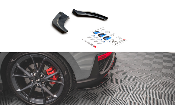 Maxton Design Hyundai i30 N Mk3.5 Facelift Hatchback Rear Side Splitters v2 - MODE Auto Concepts