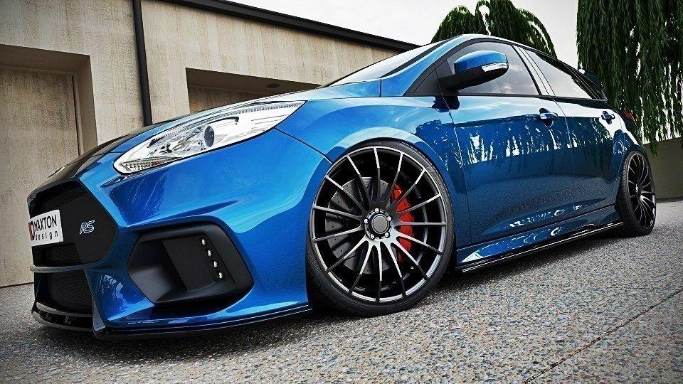 Maxton Design Front Ford Focus Mk 3 ST Prefacelift Front Splitter Lip + Side Skirts - MODE Auto Concepts