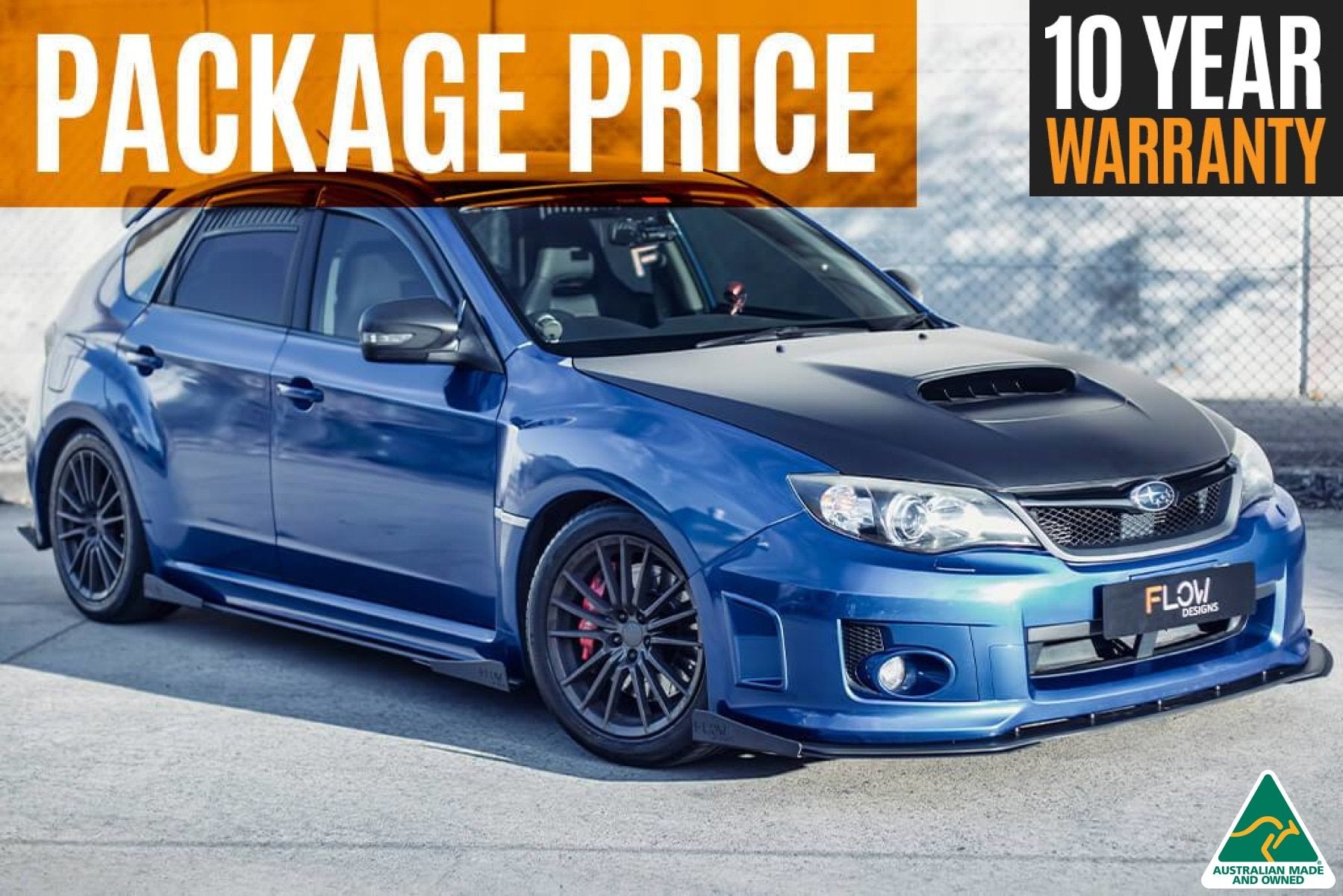 Impreza WRX / STI G3 Hatch (FL) Full Lip Splitter Set - MODE Auto Concepts