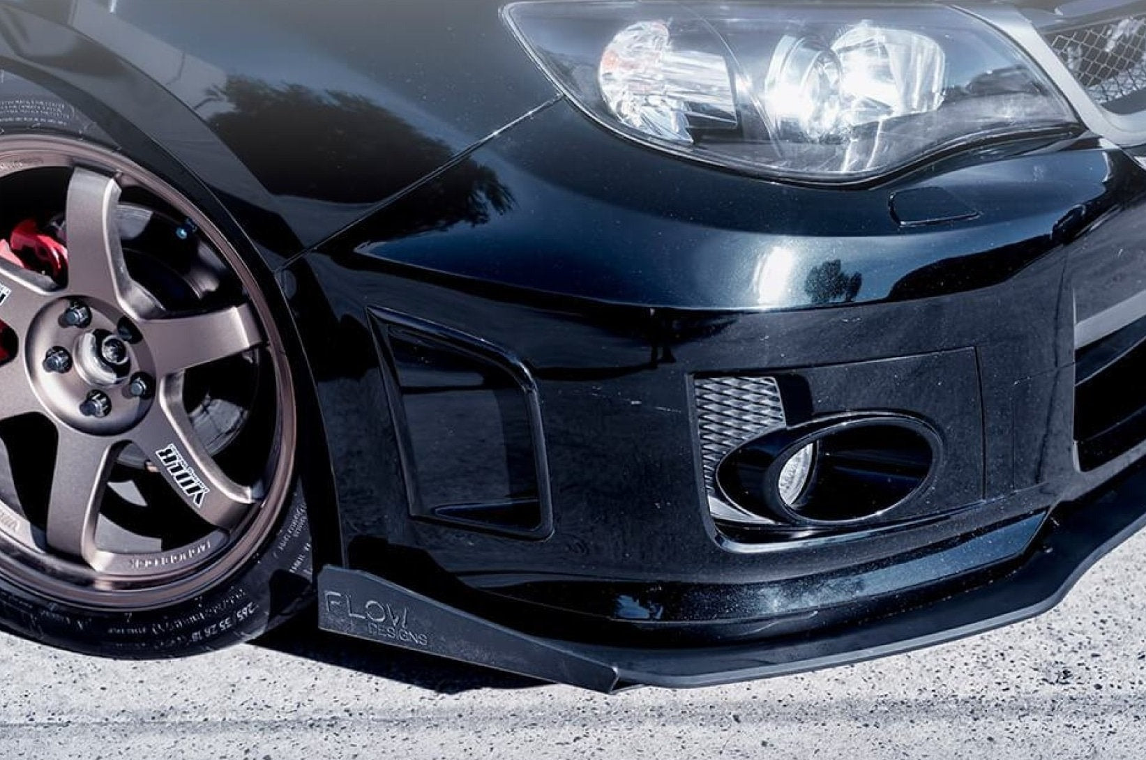 Impreza WRX / STI G3 Sedan (FL) Front Splitter Winglets (Pair) - MODE Auto Concepts