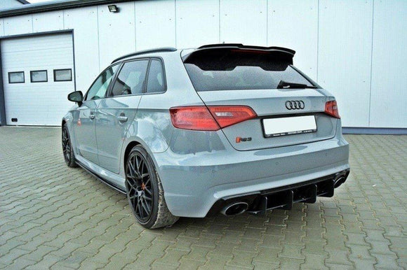 Maxton Design Audi RS3 8VA Sportback Front Splitter Lip v2 + Side Skirts + Diffuser - MODE Auto Concepts