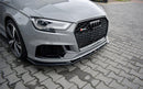 Maxton Design Audi RS3 Facelift Sedan Front Splitter Lip V1 - MODE Auto Concepts