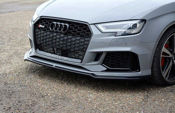 Maxton Design Audi RS3 Facelift Sedan Front Splitter Lip V2 - MODE Auto Concepts