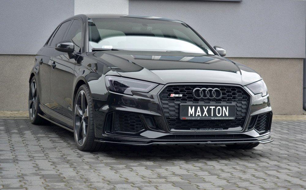 Maxton Design Audi RS3 Facelift Hatch Front Splitter Lip V2 - MODE Auto Concepts