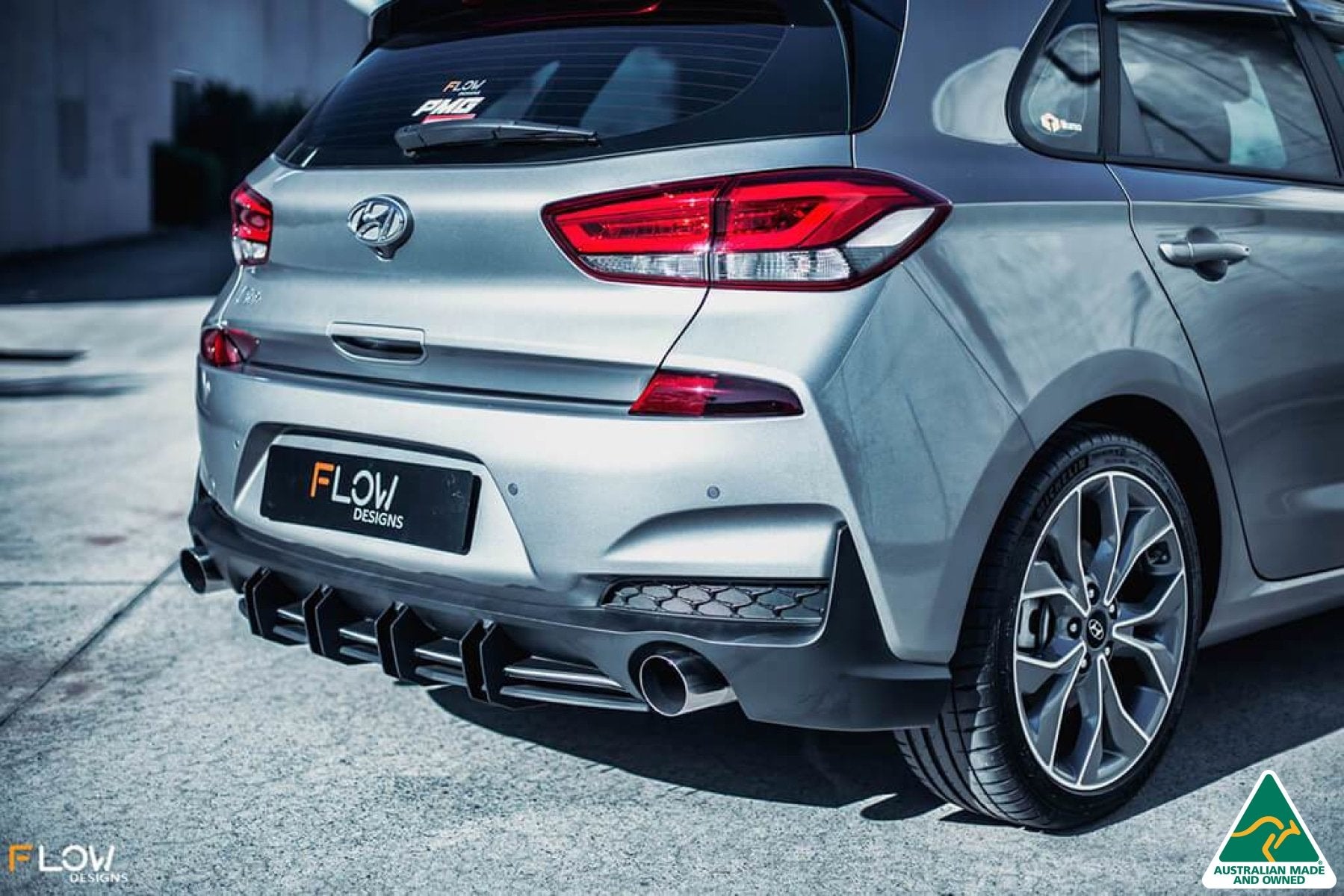 i30 N Line Hatch PD (2018-2020) Flow-Lock Rear Diffuser - MODE Auto Concepts