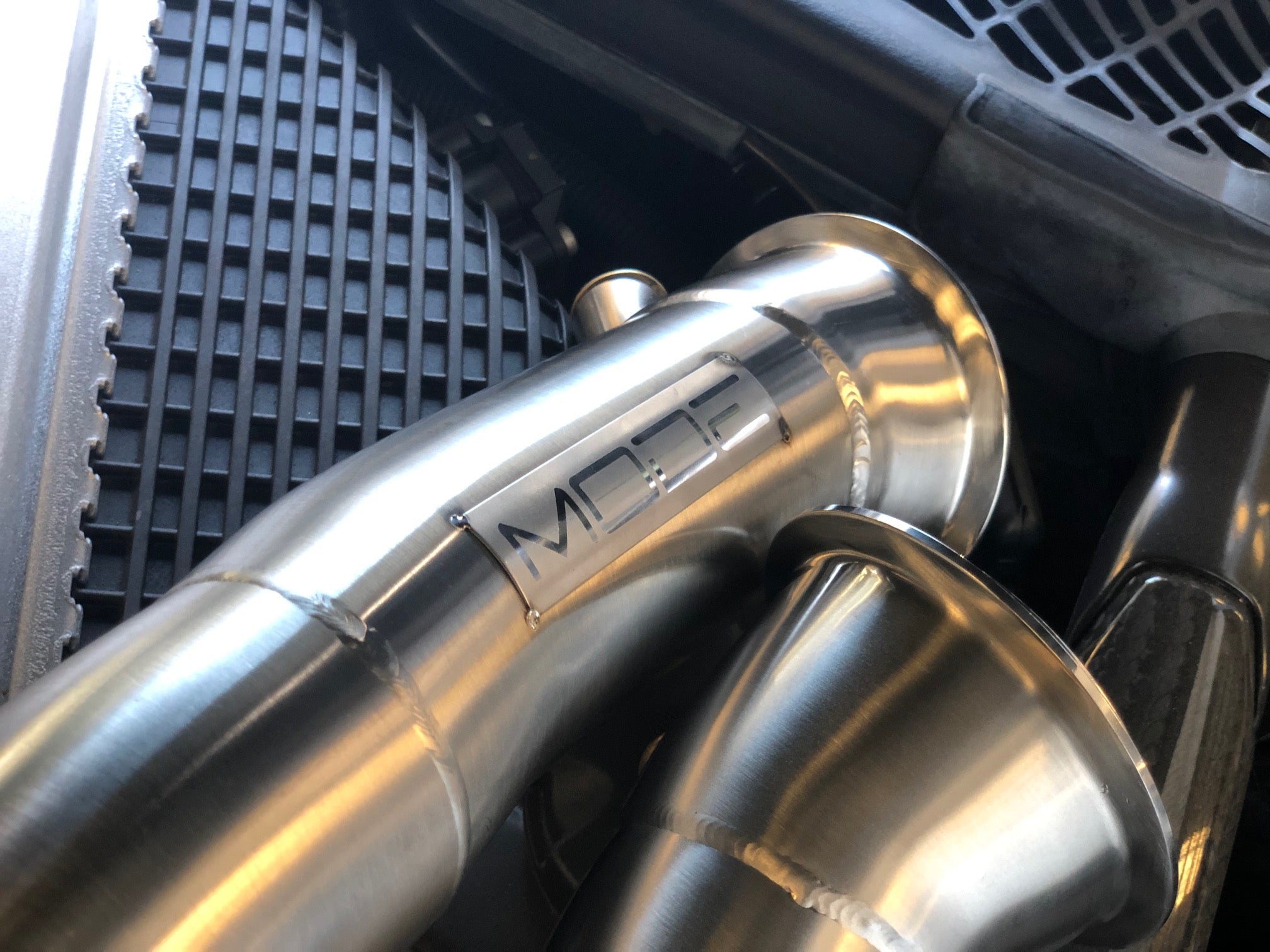 MODE Design Catted Downpipe S55 BMW M3 F80 M4 F82 M2 Competition F87 - MODE Auto Concepts