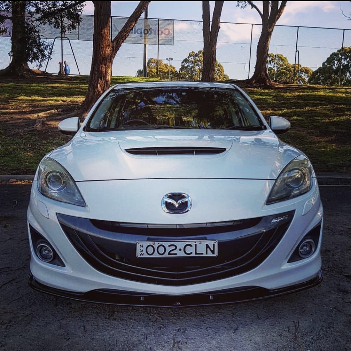 MAXTON DESIGN FRONT SPLITTER V2 MAZDA 3 MPS BL Front Lip - MODE Auto Concepts