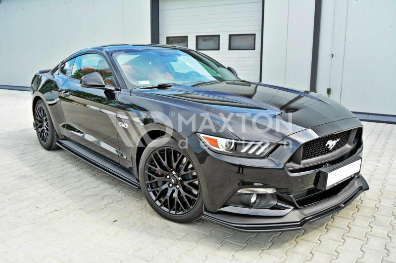 MAXTON DESIGN FORD Mustang GT Mk6 Front Splitter Lip + Side Skirts + Rear Side Splitters + Spoiler Cap - MODE Auto Concepts