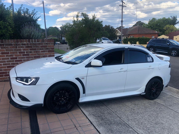 ABW Window Visors | Weather Shields suit 2008 - 2017 Mitsubishi Lancer CJ Ralliart Evo X - MODE Auto Concepts