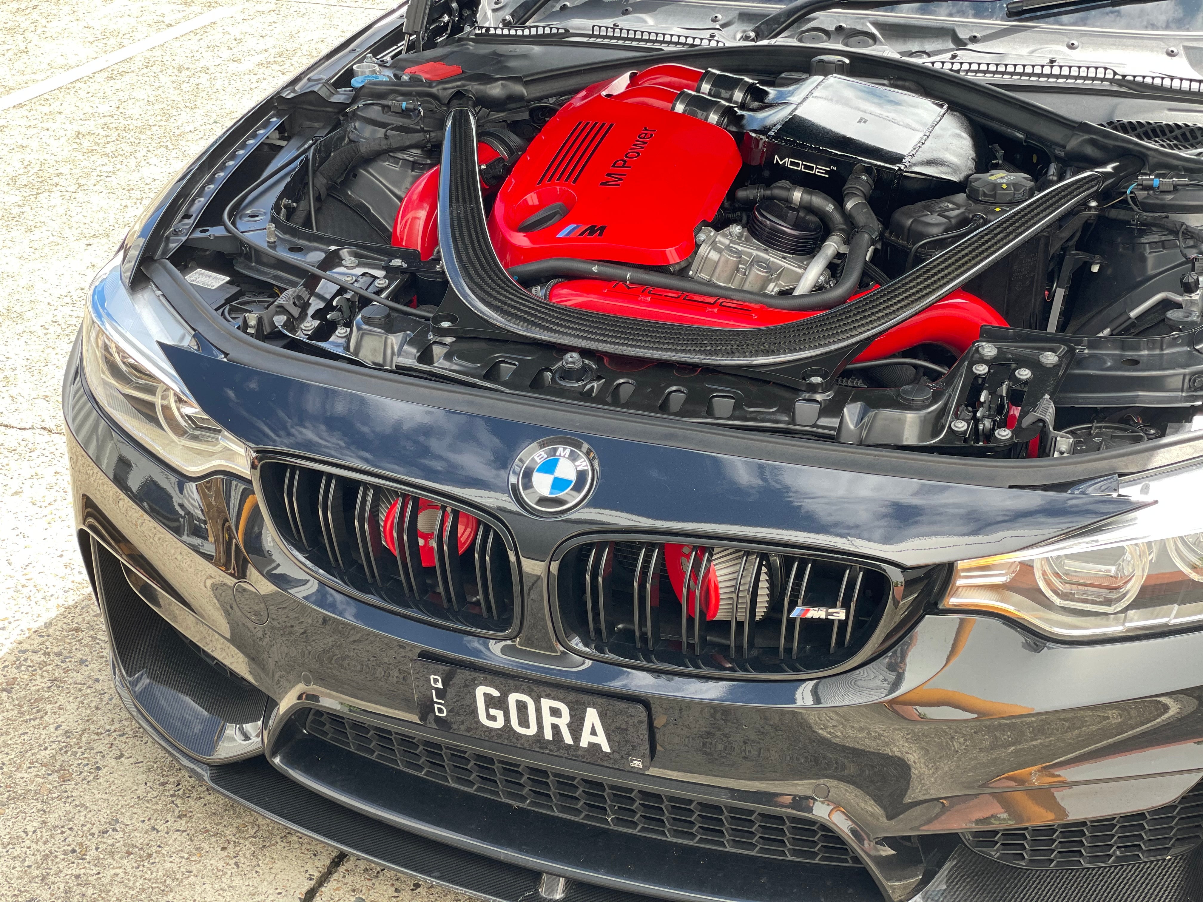 MODE Design Performance Intercooler V2 Gloss Black suit BMW M3 F80 M4 F82 & M2 Competition F87 S55 - MODE Auto Concepts