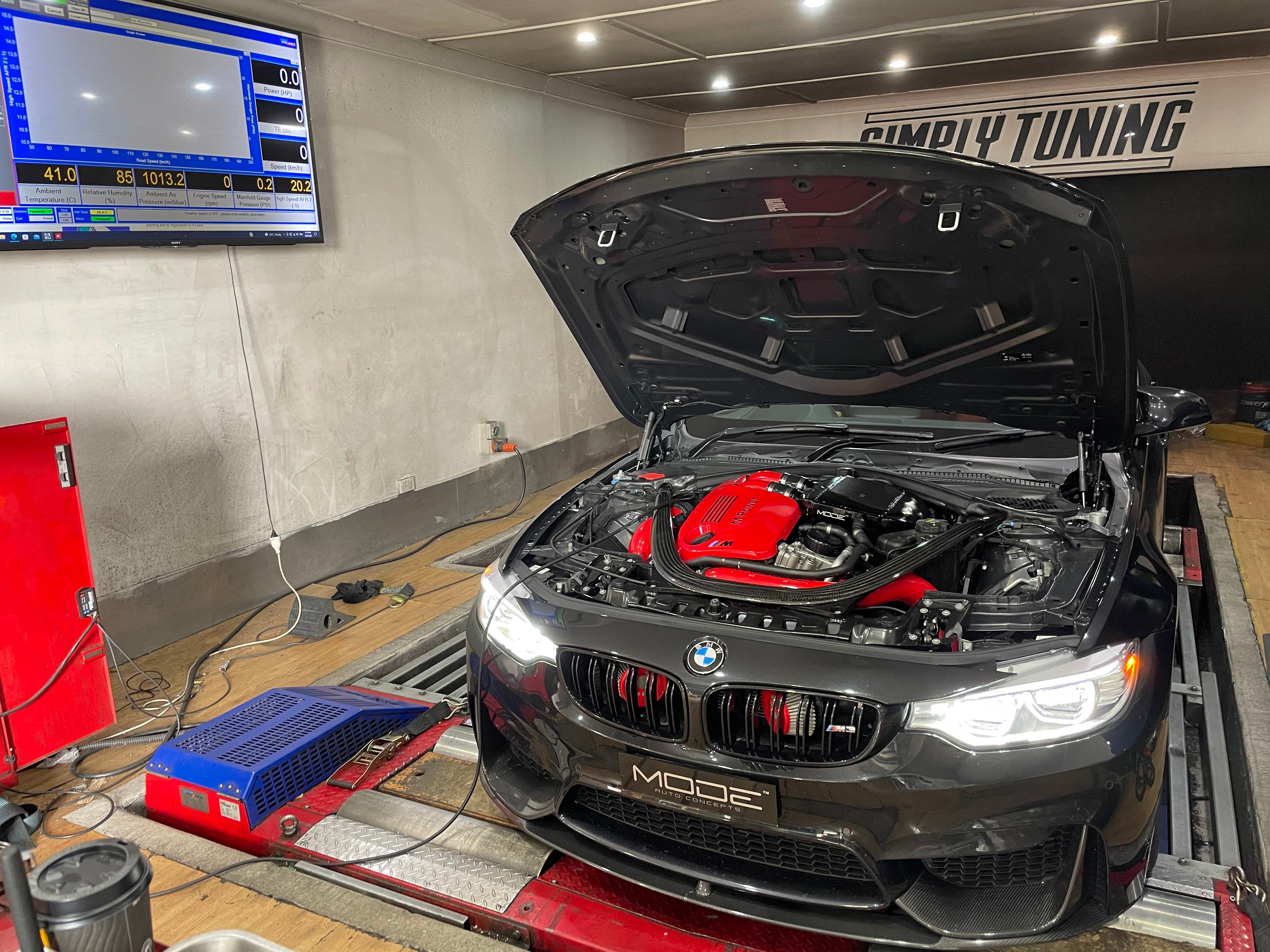 MODE Design Performance Intercooler V2 Gloss Black suit BMW M3 F80 M4 F82 & M2 Competition F87 S55 - MODE Auto Concepts