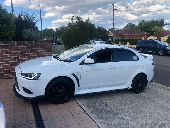 ABW Window Visors | Weather Shields suit 2008 - 2017 Mitsubishi Lancer CJ Ralliart Evo X - MODE Auto Concepts