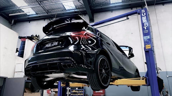 MODE Design Performance Decatted/Catless Downpipe V2.0 3.5" suits Mercedes Benz A45 / CLA45 / GLA45 (W176/C117/X117/X156) AMG - MODE Auto Concepts