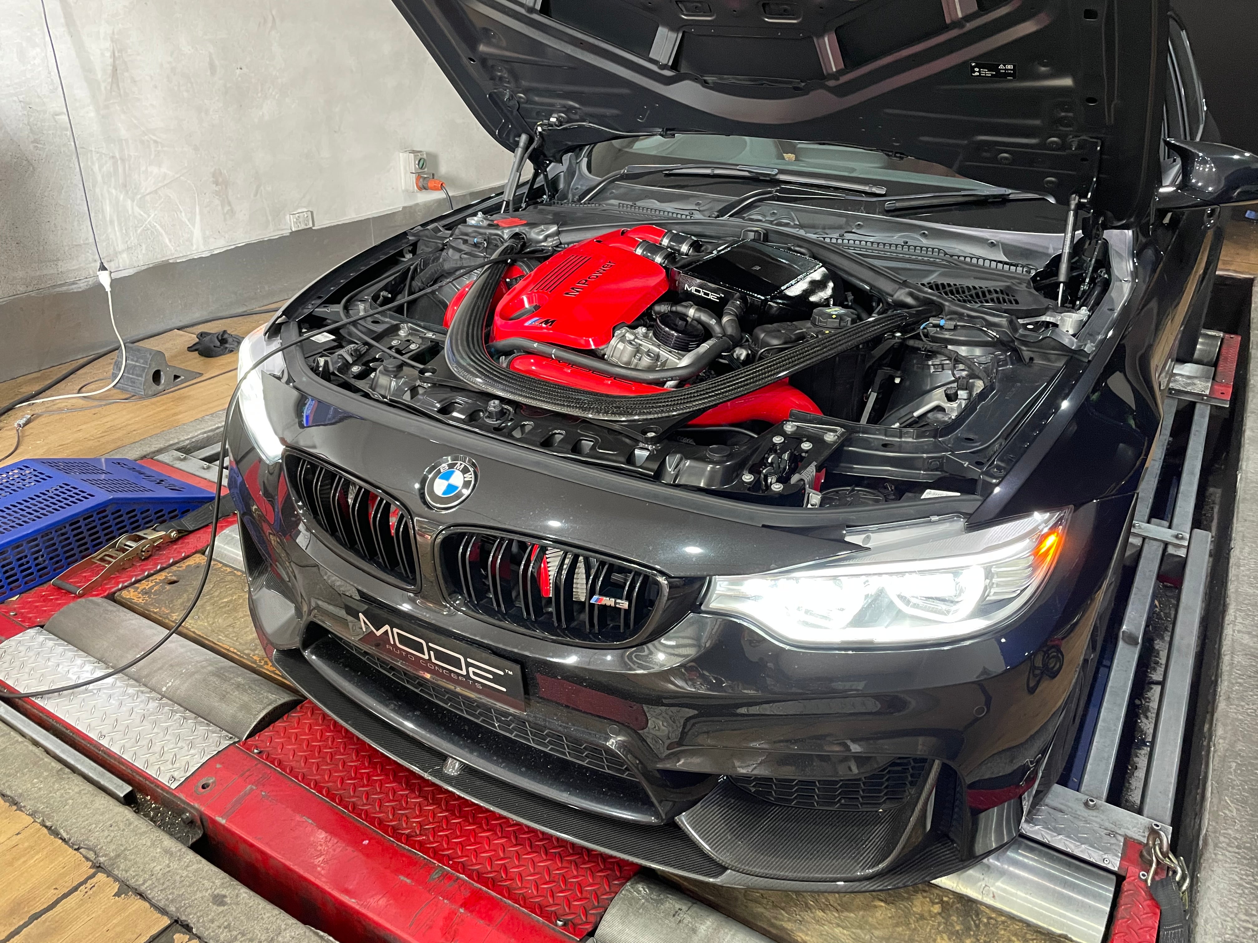 MODE Design Performance Intercooler V2 Gloss Black suit BMW M3 F80 M4 F82 & M2 Competition F87 S55 - MODE Auto Concepts