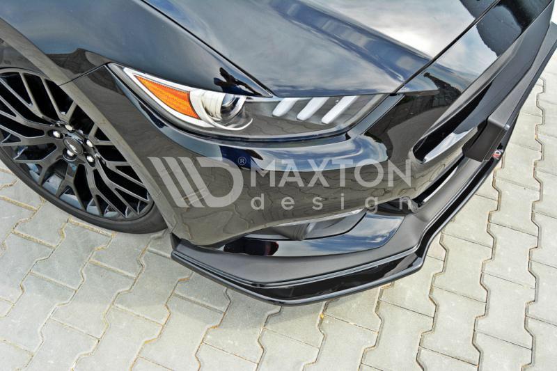 MAXTON DESIGN FORD Mustang GT Mk6 Front Splitter Lip + Side Skirts + Rear Side Splitters + Spoiler Cap - MODE Auto Concepts