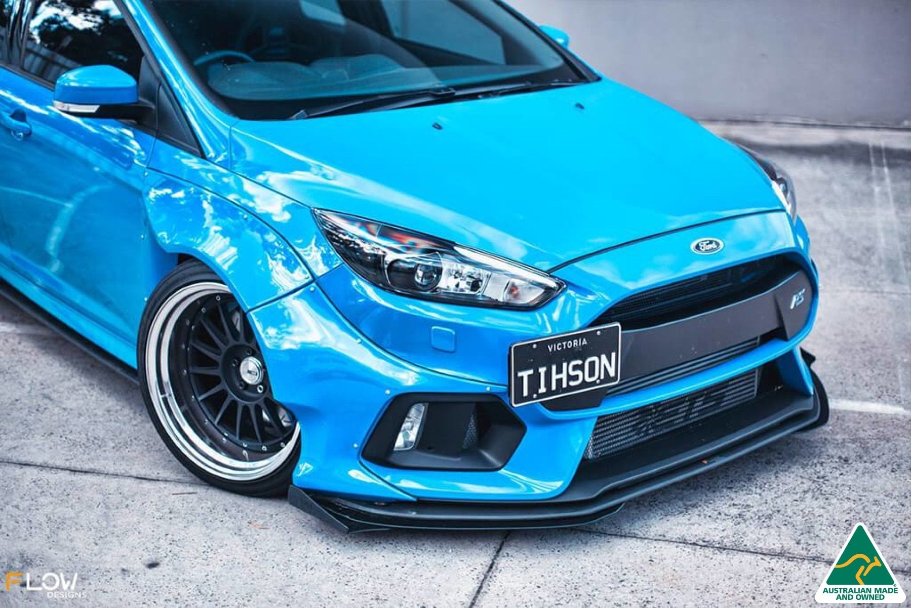 MK3 Focus RS Front Splitter (3 Piece) & Bumper Reinforcement Bracket - MODE Auto Concepts