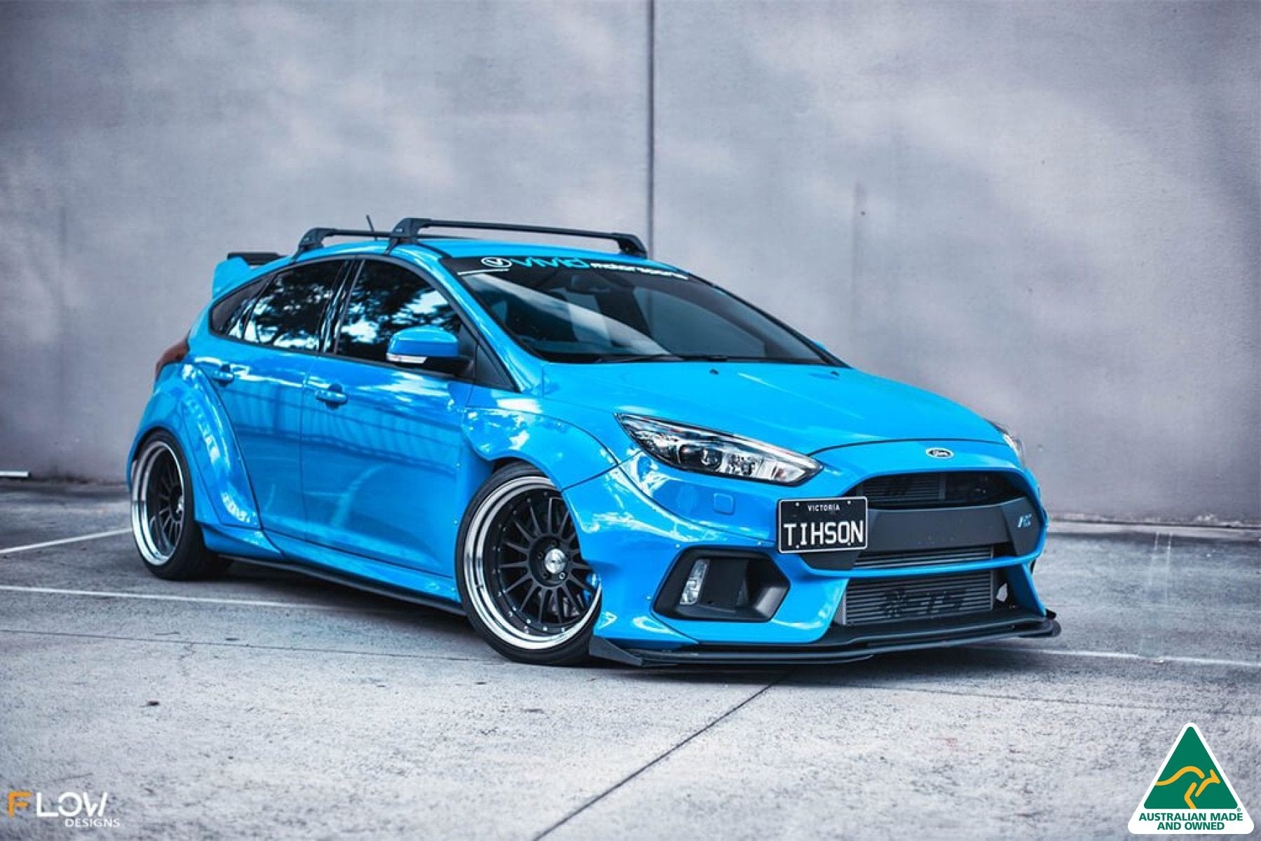 MK3 Focus RS Front Splitter (3 Piece) & Bumper Reinforcement Bracket - MODE Auto Concepts