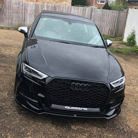 Exon RS3 Style Black Honeycomb Grille suit Audi A3/S3 (8V) FL (Facelift) 2017-2020 - MODE Auto Concepts