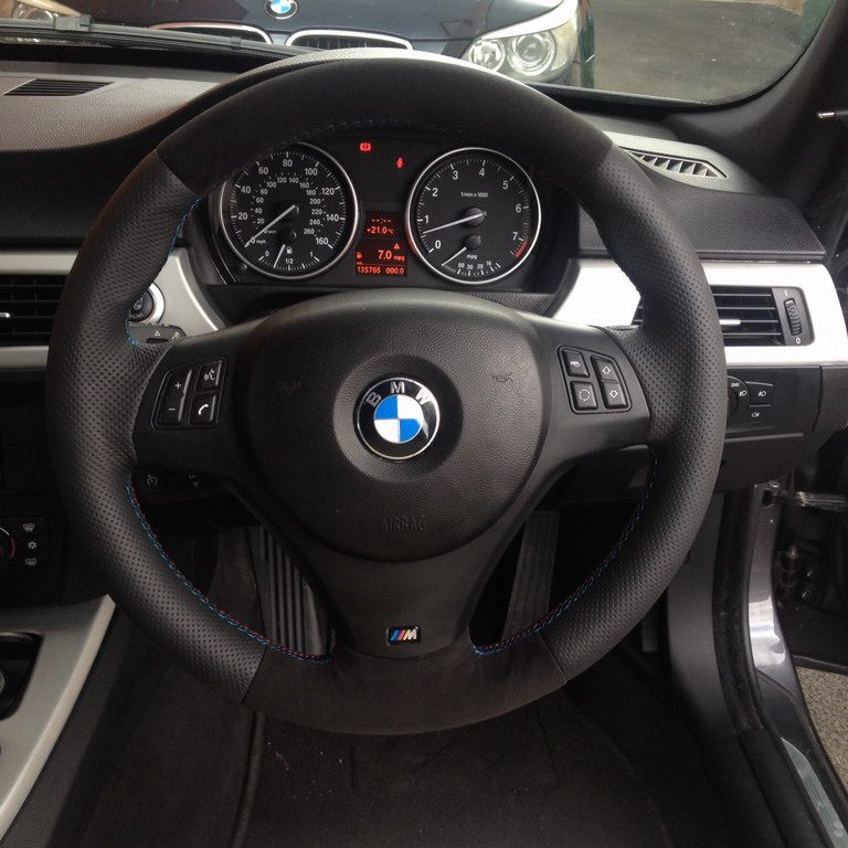 MODE Custom Steering Wheel Cover for BMW M-Sport & M Models E-Series - MODE Auto Concepts