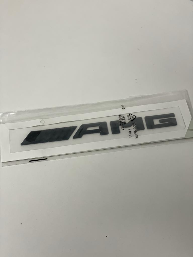 Exon Gloss Black AMG Badge Emblem suit Mercedes Benz AMG A35 A45 C43 C63 S - MODE Auto Concepts