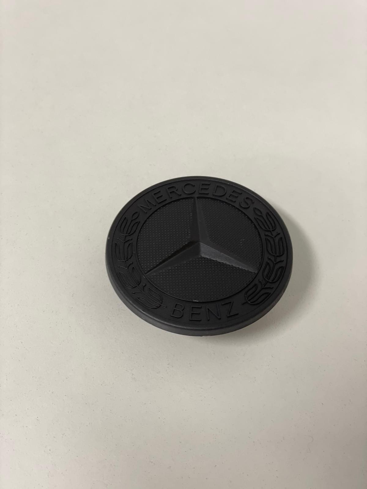 Exon Matte Black Mercedes Benz Style Hood Bonnet Badge Emblem suit Mercedes Benz AMG A35 A45 C43 C63 S - MODE Auto Concepts