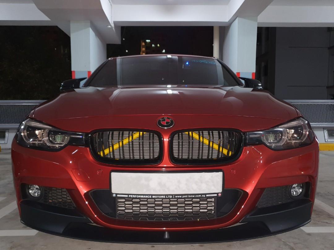 Exon Front Grille V-Brace Trim Cover Yellow suits BMW M2 inc. Competition F87 & M3 F80 / M4 F82 - MODE Auto Concepts