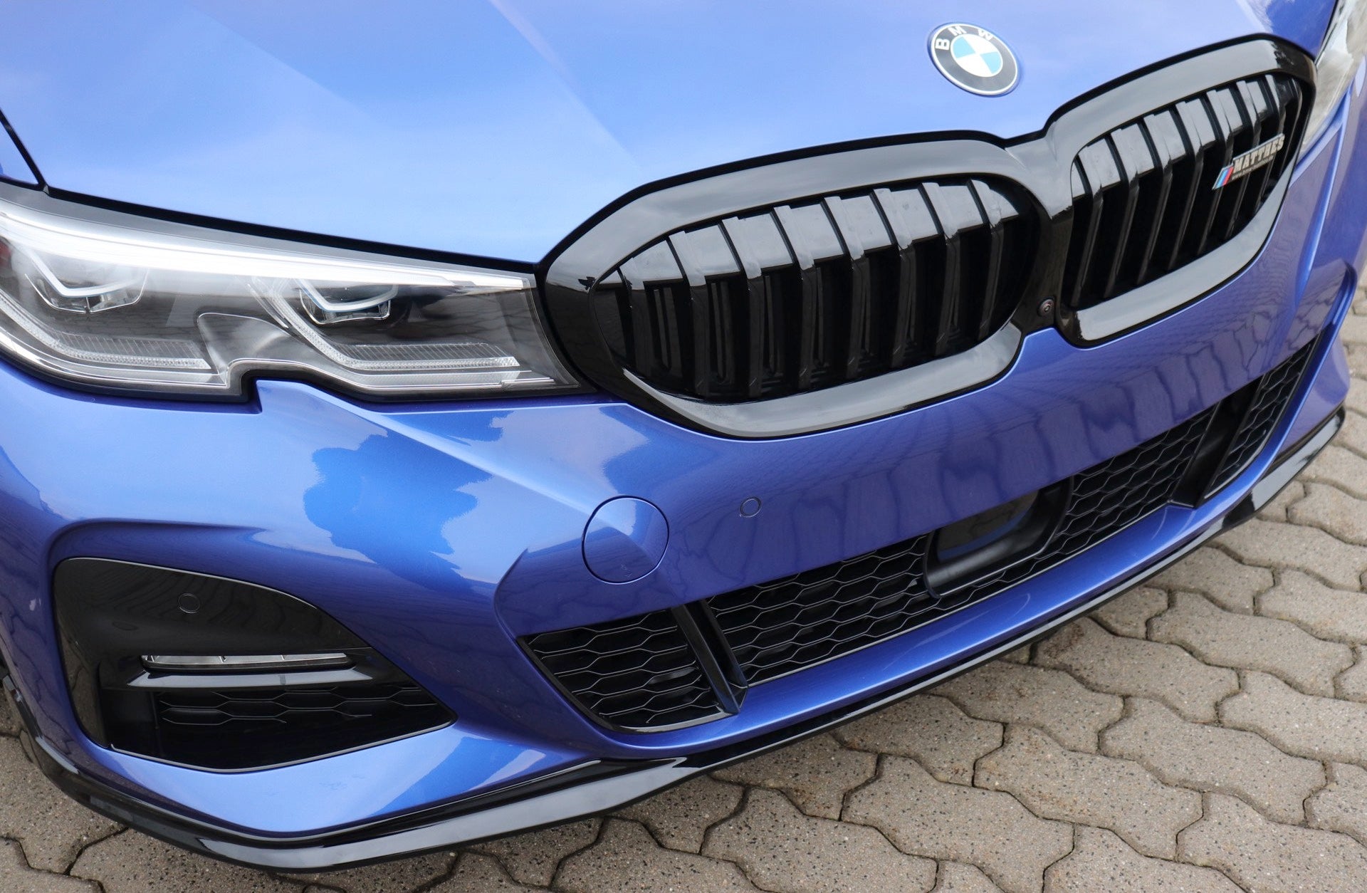 Exon Gloss Black M Performance Style Front Spoiler suit BMW 3-Series G20/G21 - MODE Auto Concepts