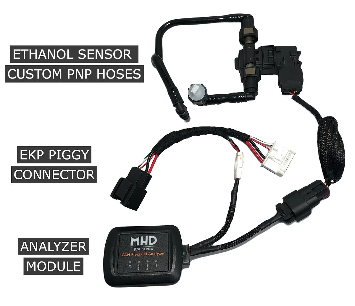 MHD Flex Fuel Analyzer Kit for N55 BMW M2 F87 M135I F20 M235I F22 335I F30 435I F32 - CAN Enabled - MODE Auto Concepts