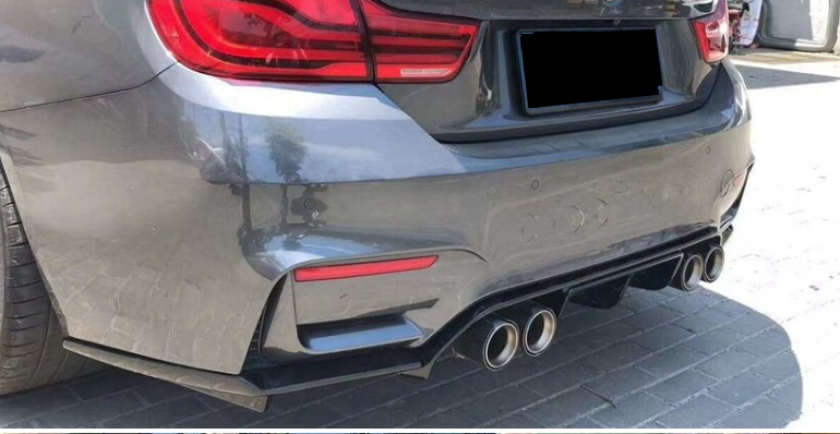 Exon Gloss Black M Performance Style Rear Diffuser for BMW M3 F80 & M4 F82 - MODE Auto Concepts