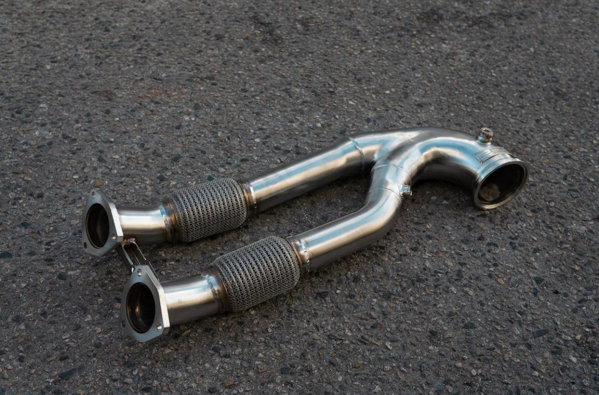 MODE Design Performance Decatted/Catless Downpipe suits Audi RS3 8V FL (Non-OPF) - MODE Auto Concepts