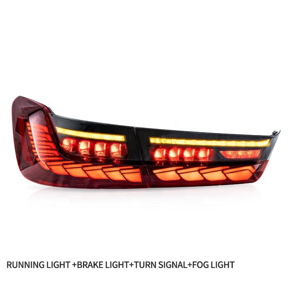 Luminosa GTS / CS Style OLED V2.0 Sequential Tail Light Red Clear suit BMW M3 G80 & 3 Series G20 320i 330i M340i - MODE Auto Concepts