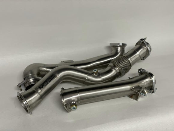 MODE Design Decatted Downpipe S58 BMW M3 G80 M4 G82 (inc. OPF) - MODE Auto Concepts