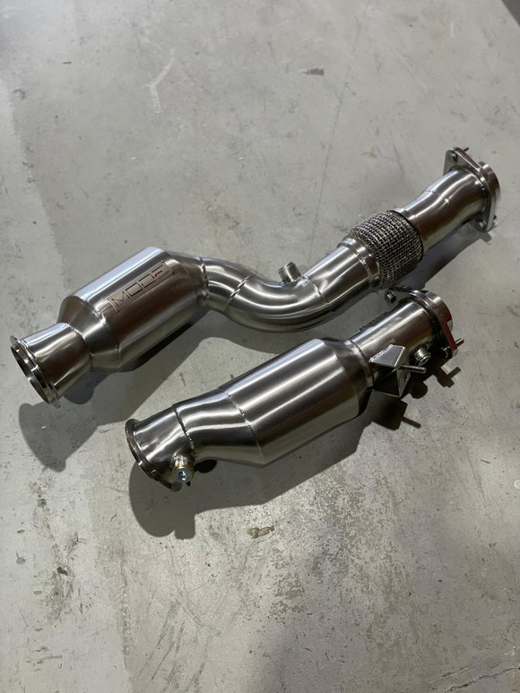 MODE Design 200cpsi Catted Downpipe S58 BMW M3 G80 M4 G82 (inc. OPF) - MODE Auto Concepts