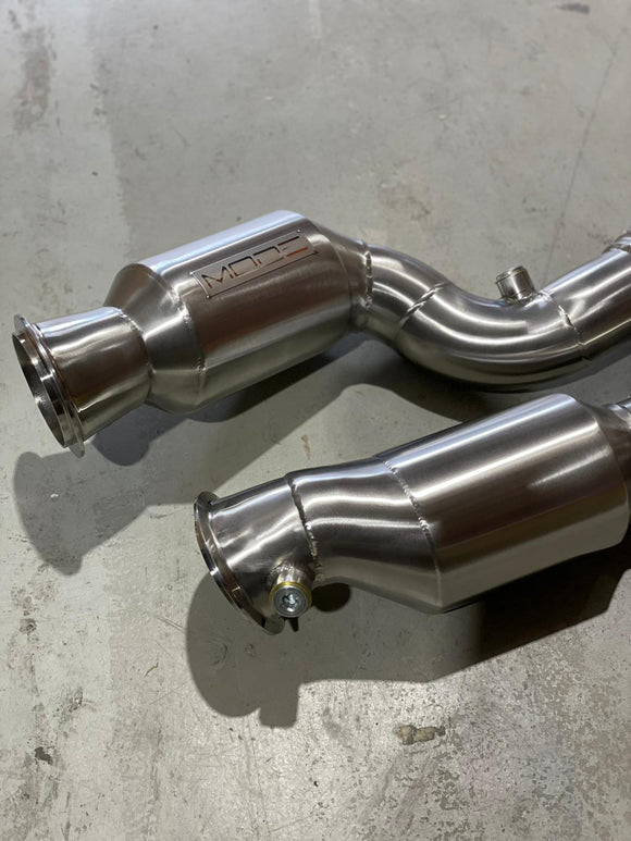 MODE Design 200cpsi Catted Downpipe S58 BMW M3 G80 M4 G82 (inc. OPF) - MODE Auto Concepts
