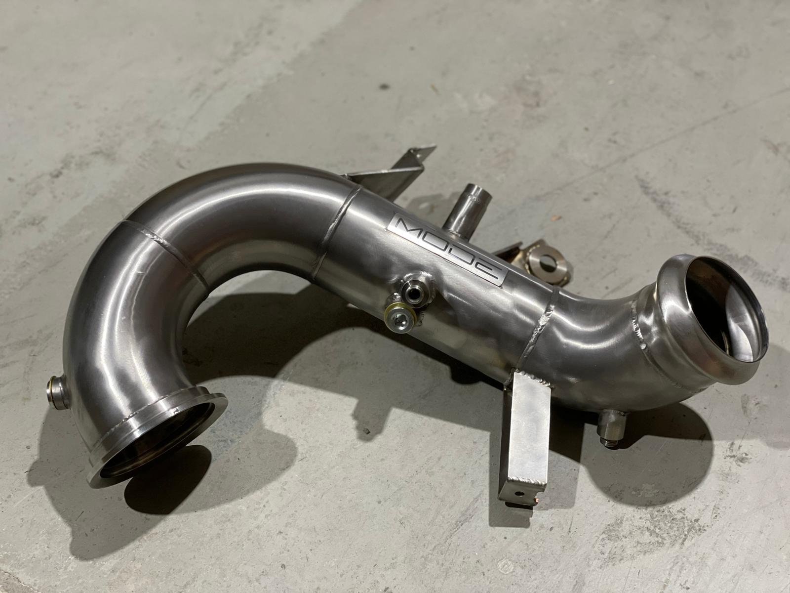 MODE Design Decatted 3.5" Downpipe Mercedes Benz A45 / A45s W177 CLA45s C118 AMG - MODE Auto Concepts