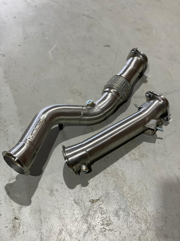 MODE Design Decatted Downpipe S58 BMW M3 G80 M4 G82 (inc. OPF) - MODE Auto Concepts